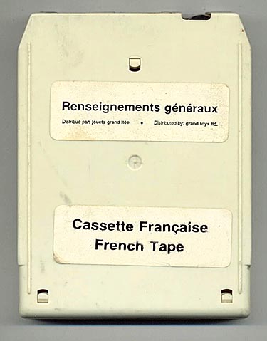 French language General Information tape released for Mego 2-XL in Canada